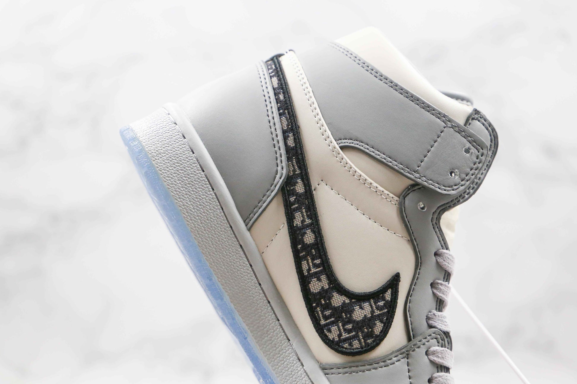 Custom Dior x Air Jordan 1 High OG "Grey"AJ1 High Q
