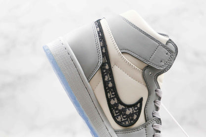 Custom Dior x Air Jordan 1 High OG "Grey"AJ1 High Q