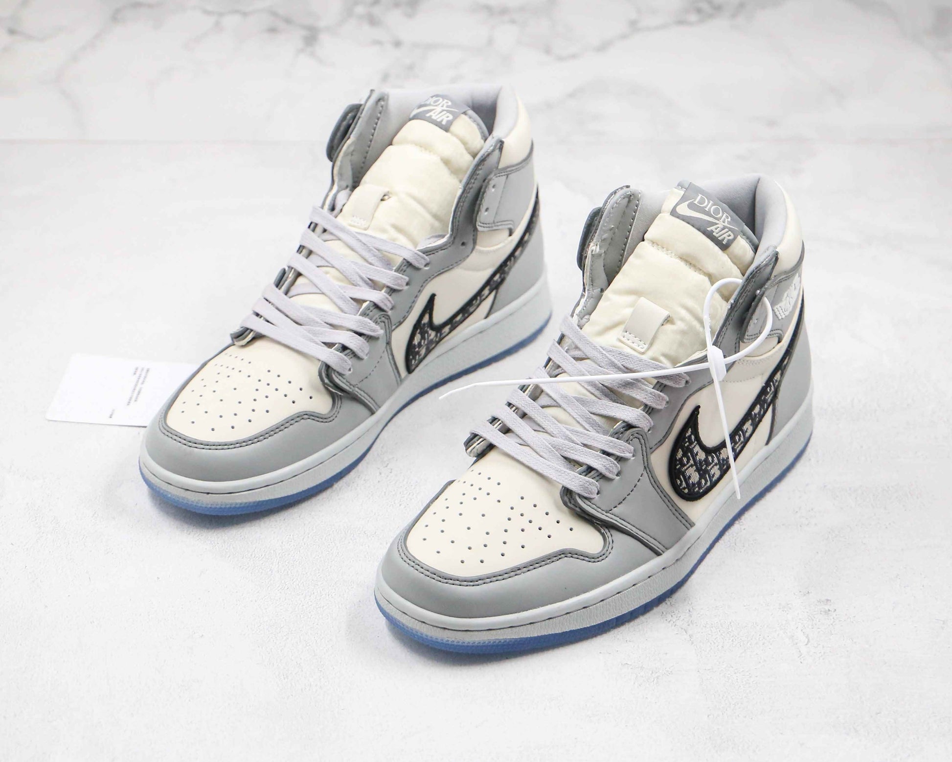 Custom Dior x Air Jordan 1 High OG "Grey"AJ1 High Q