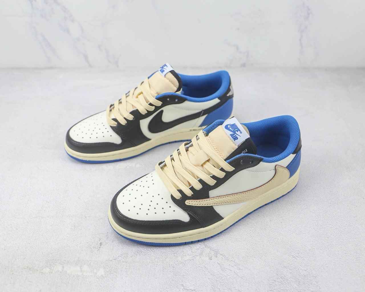 Custom Fragment x Travis Scott x Air Jordan 1 Low DM7866 140