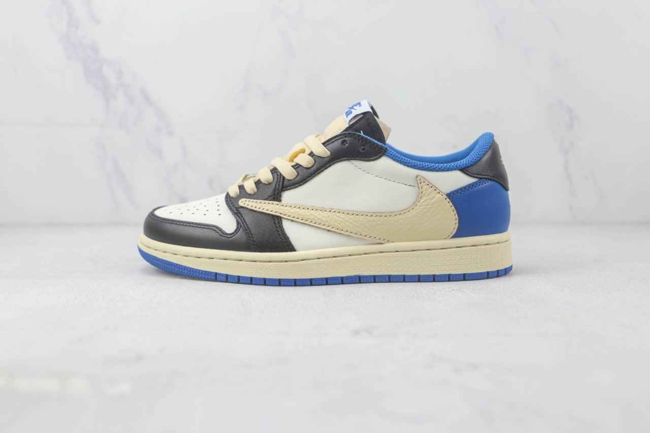 Custom Fragment x Travis Scott x Air Jordan 1 Low DM7866 140