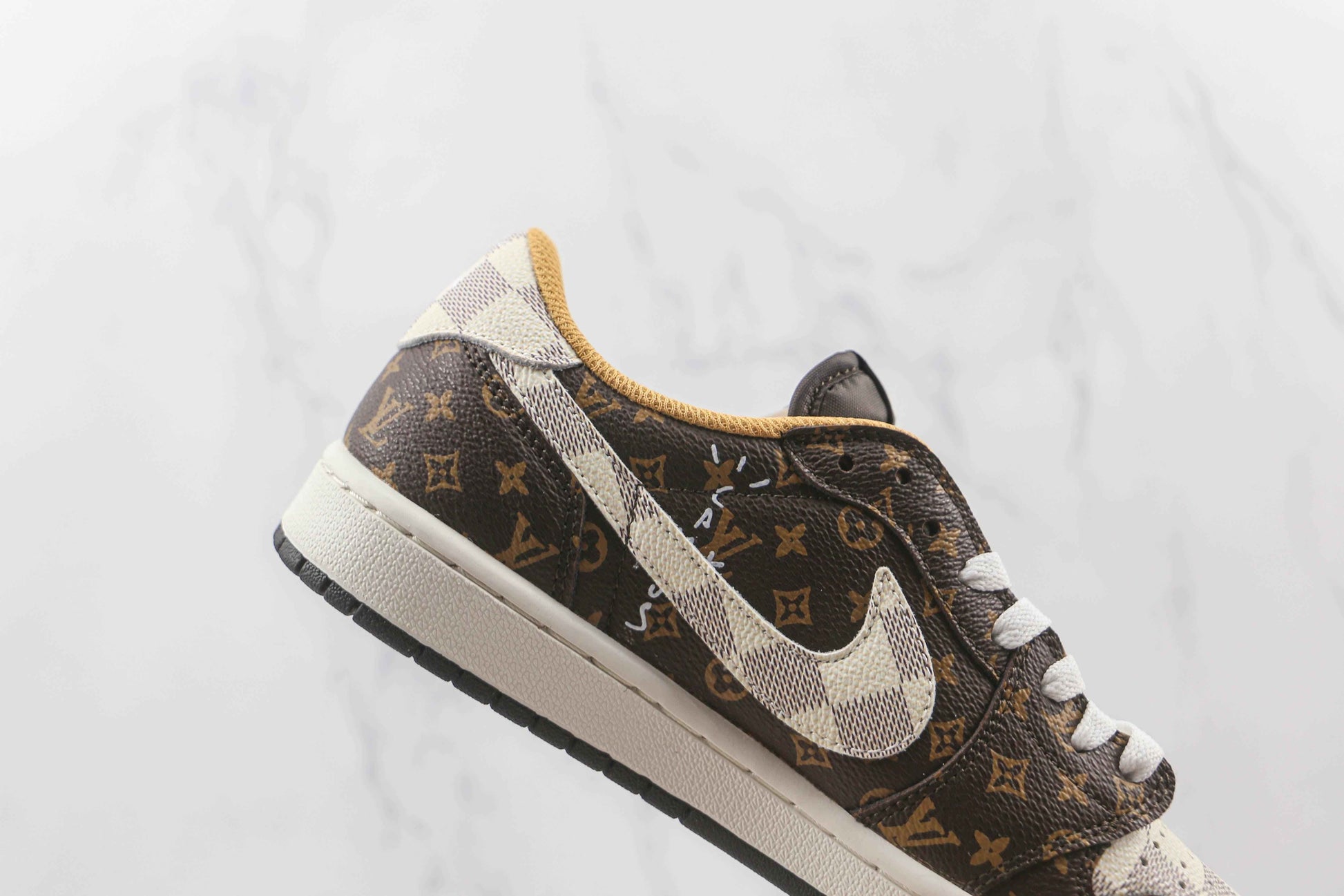 Custom Fragment x Travis Scott x Air Jordan 1 Low LV DM7866 216