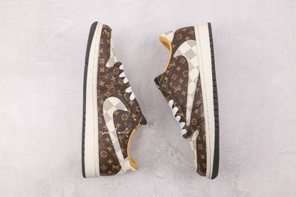 Custom Fragment x Travis Scott x Air Jordan 1 Low LV DM7866 216