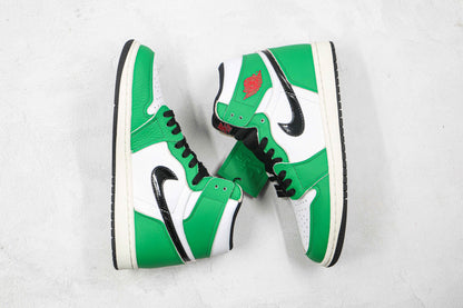 Custom GREEN Jordan 1 High Q