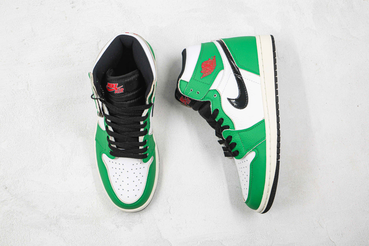 Custom GREEN Jordan 1 High Q
