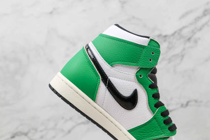 Custom GREEN Jordan 1 High Q