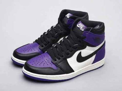 Custom Jordan 1 High Q AJ1 Purple Toe Sneakerhypes