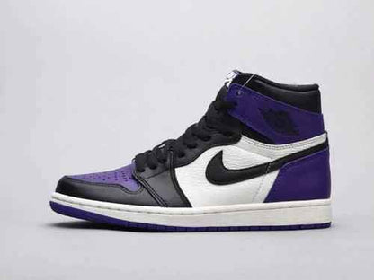 Custom Jordan 1 High Q AJ1 Purple Toe Sneakerhypes