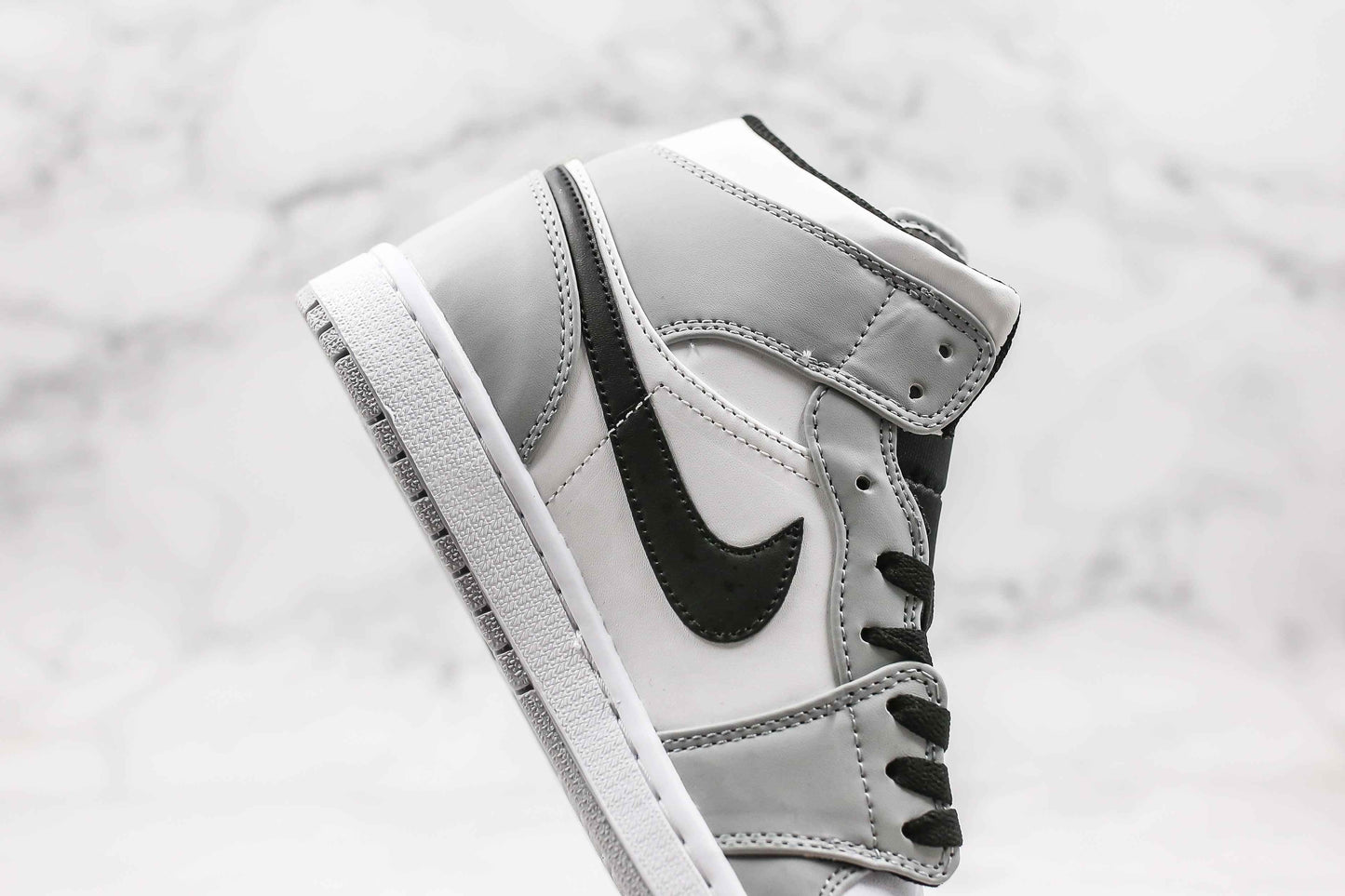 Custom Jordan 1 Mid Light Smoke Grey High Q