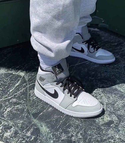 Custom Jordan 1 Mid Light Smoke Grey High Q