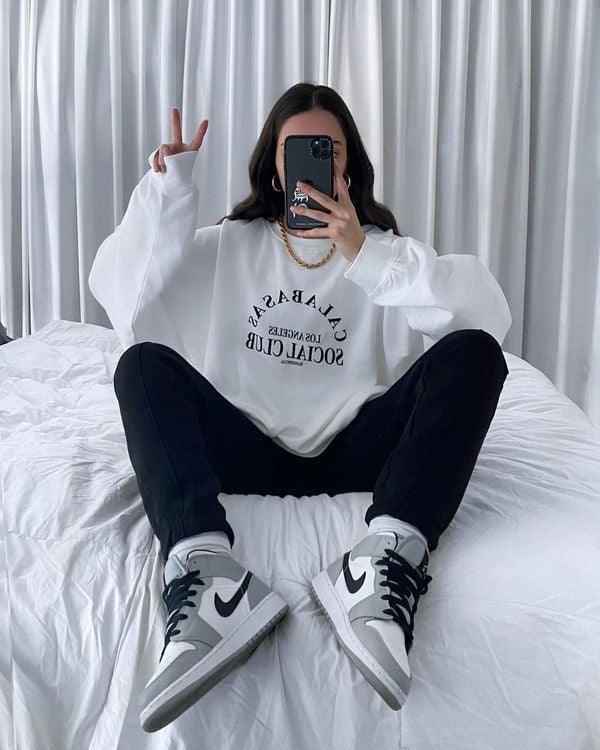 Custom Jordan 1 Mid Light Smoke Grey High Q