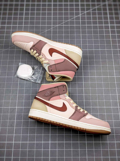 Custom Jordan 1 Mid SE Dark Pony Smoky Mauve DO7440-821 - Jordan 1 Mid Dark Pony Smoky