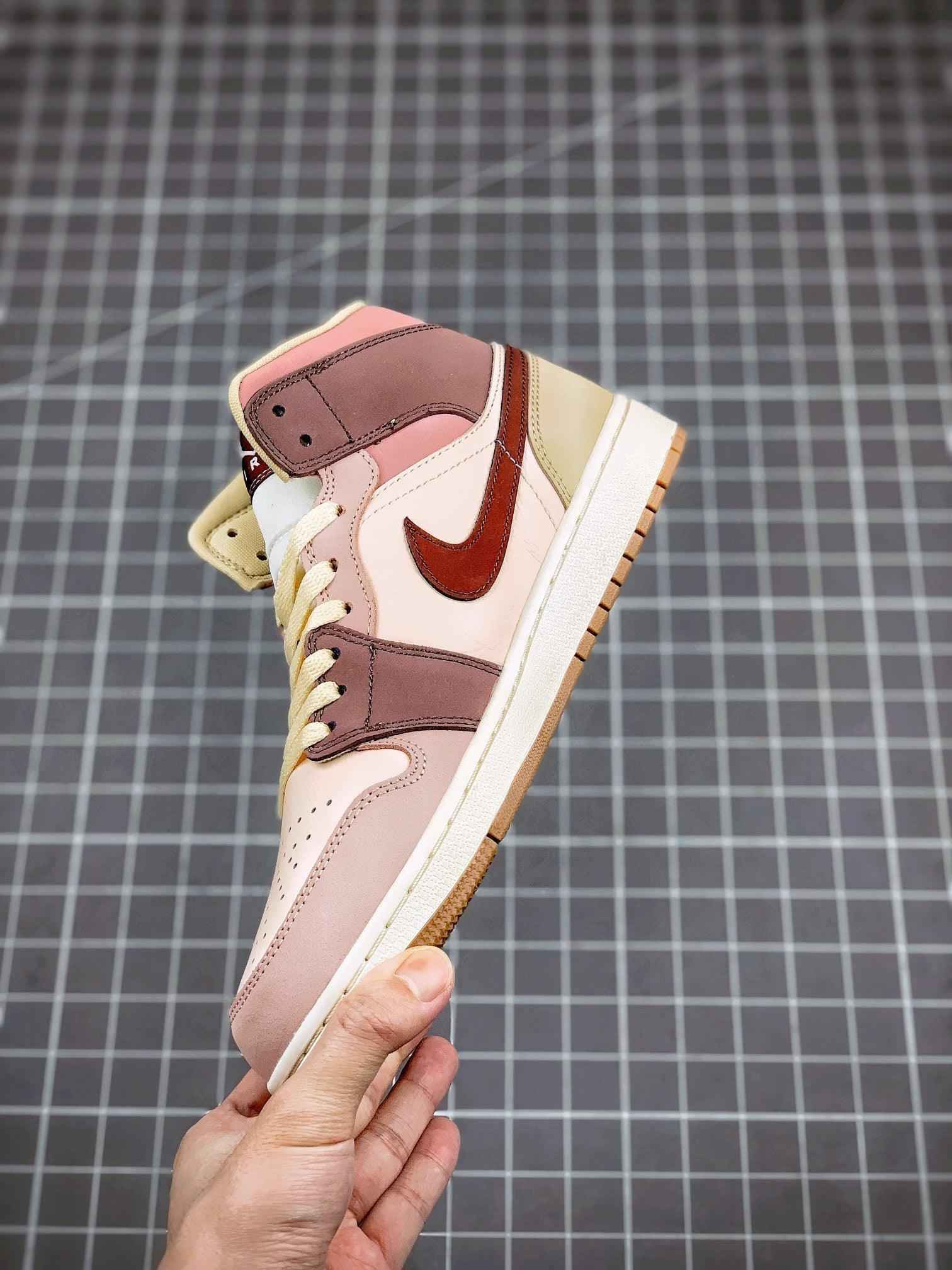 Custom Jordan 1 Mid SE Dark Pony Smoky Mauve DO7440-821 - Jordan 1 Mid Dark Pony Smoky