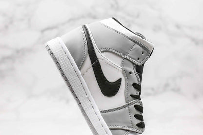 Custom Jordan 1 Mid “Light Smoke Grey” High Q  ( Customs And Box ), Jordan 1 Sneakers FREE SHIPPING