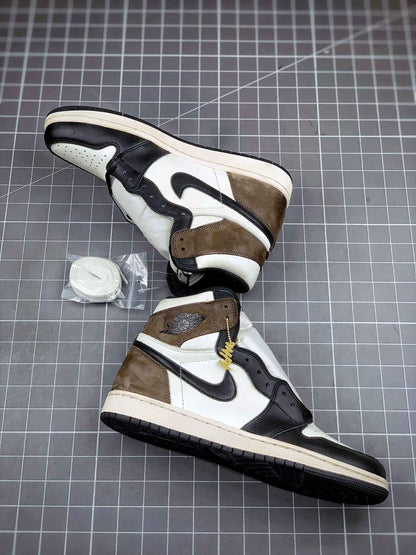 Custom Jordan 1 Retro High Dark Mocha - 555088-105