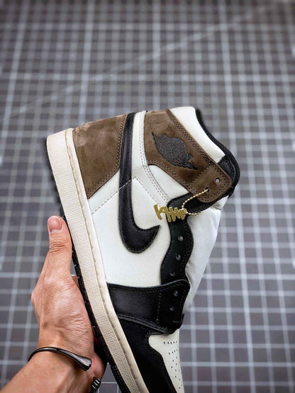 Custom Jordan 1 Retro High Dark Mocha - 555088-105