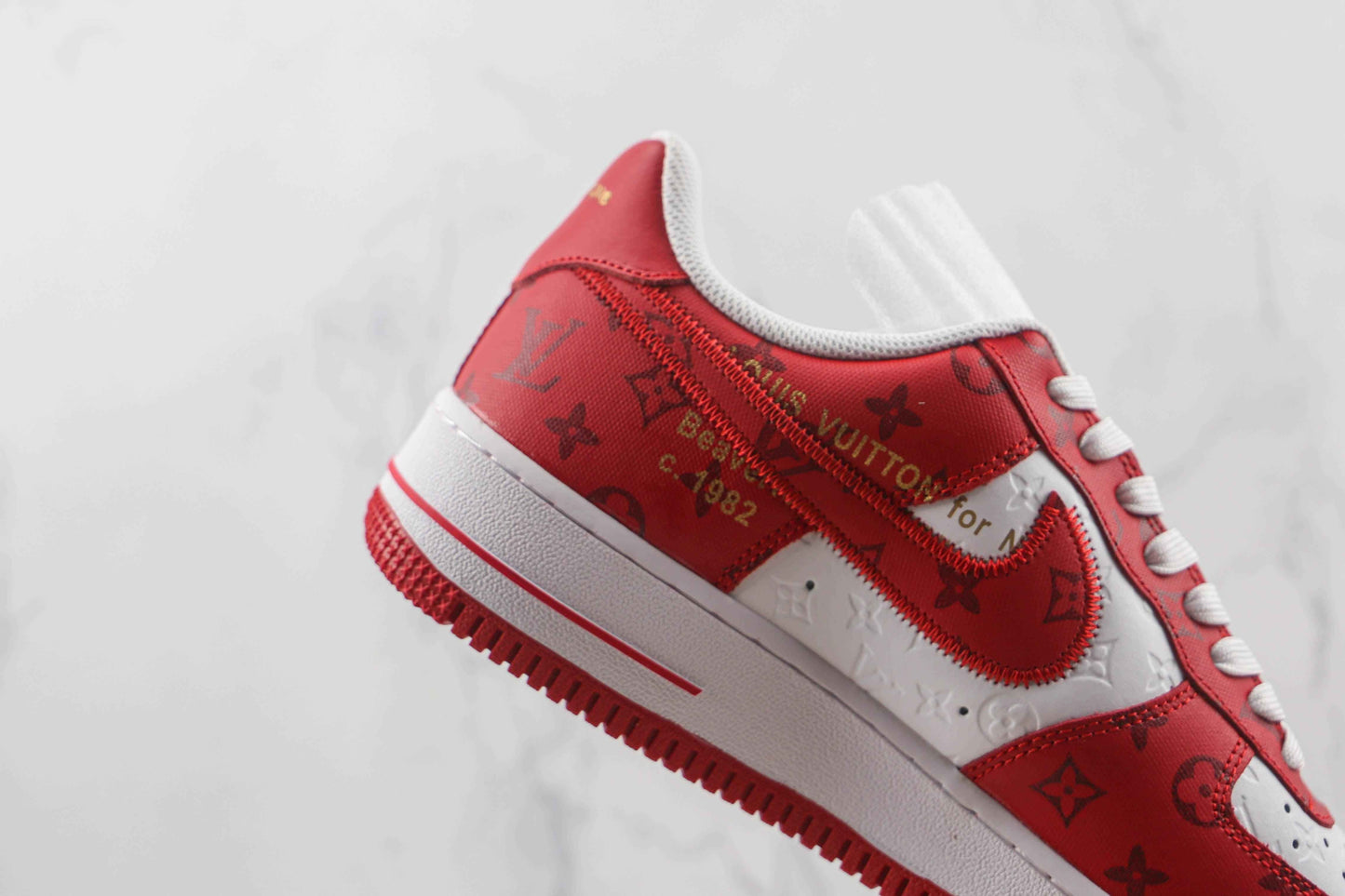 Custom LV x NK Air Force Monogram