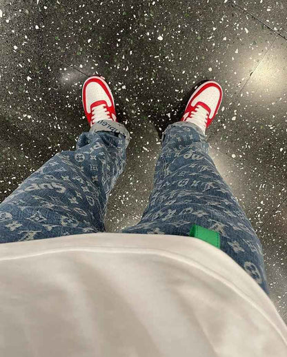 Custom LV x NK Air Force Monogram