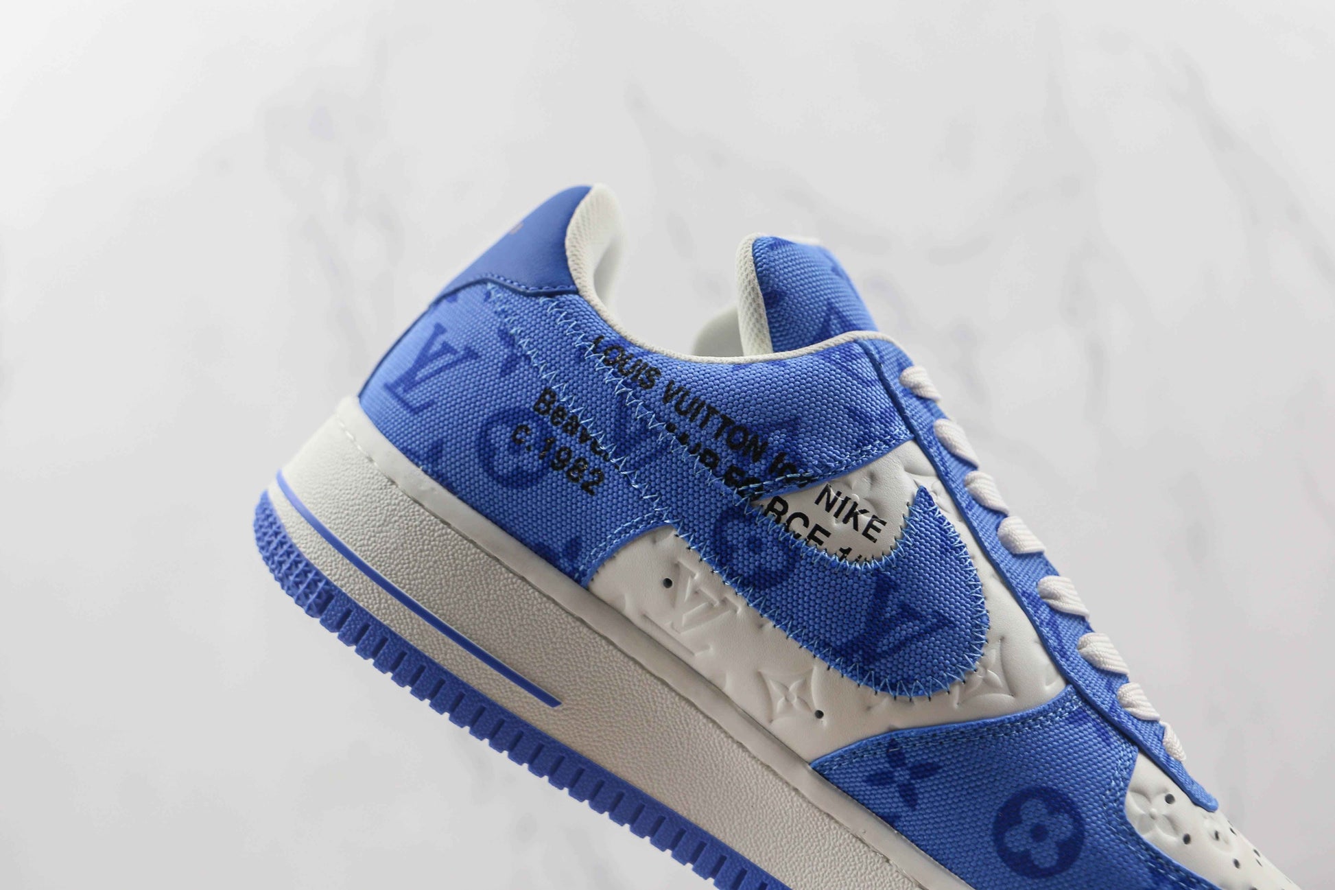 Custom LV x NK Air Force Monogram