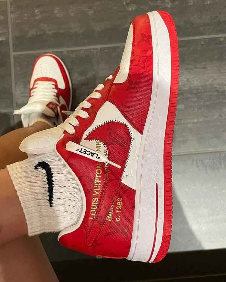 Custom LV x NK Air Force Monogram