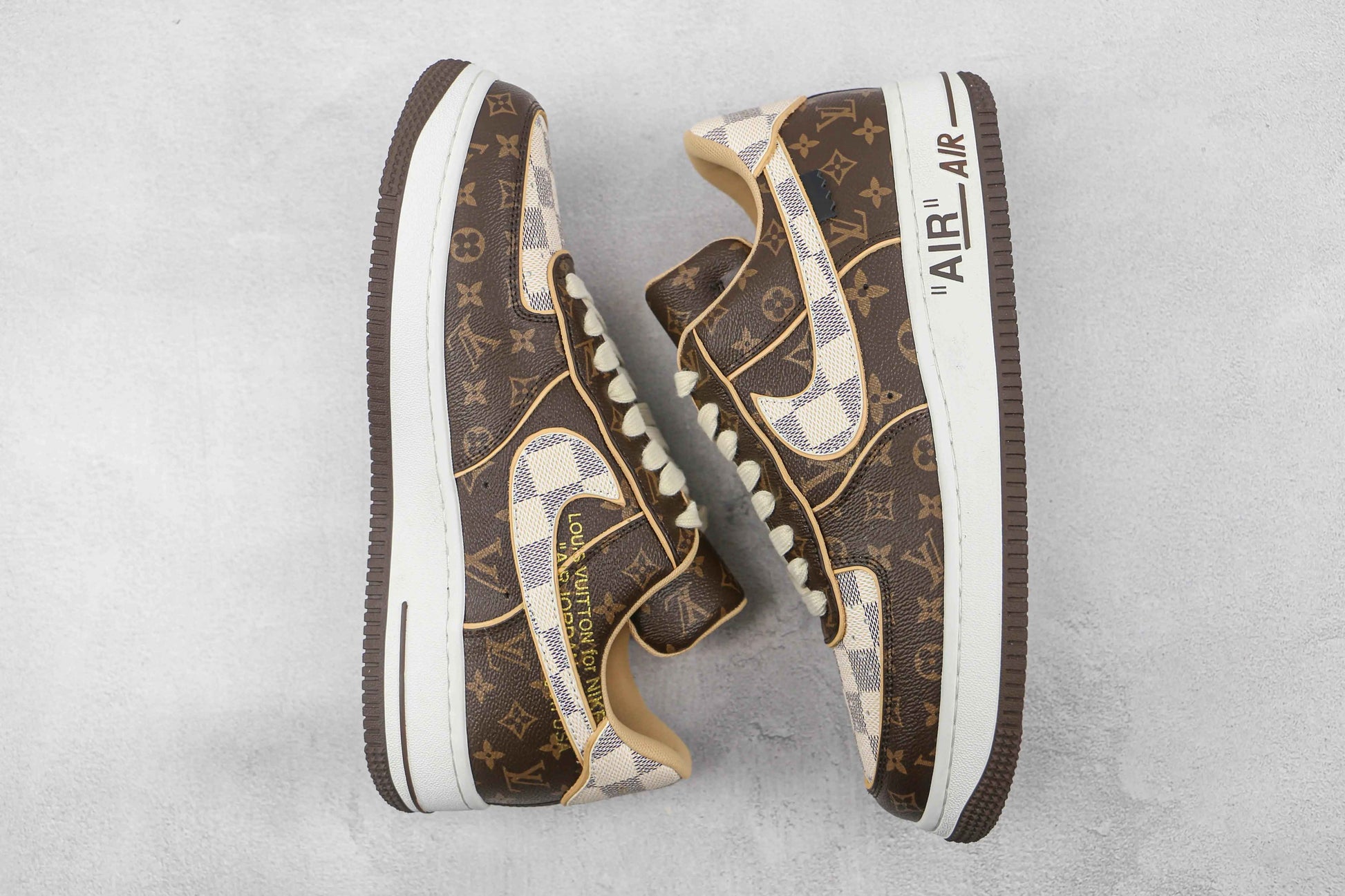 Custom LV x NK Air Force Monogram