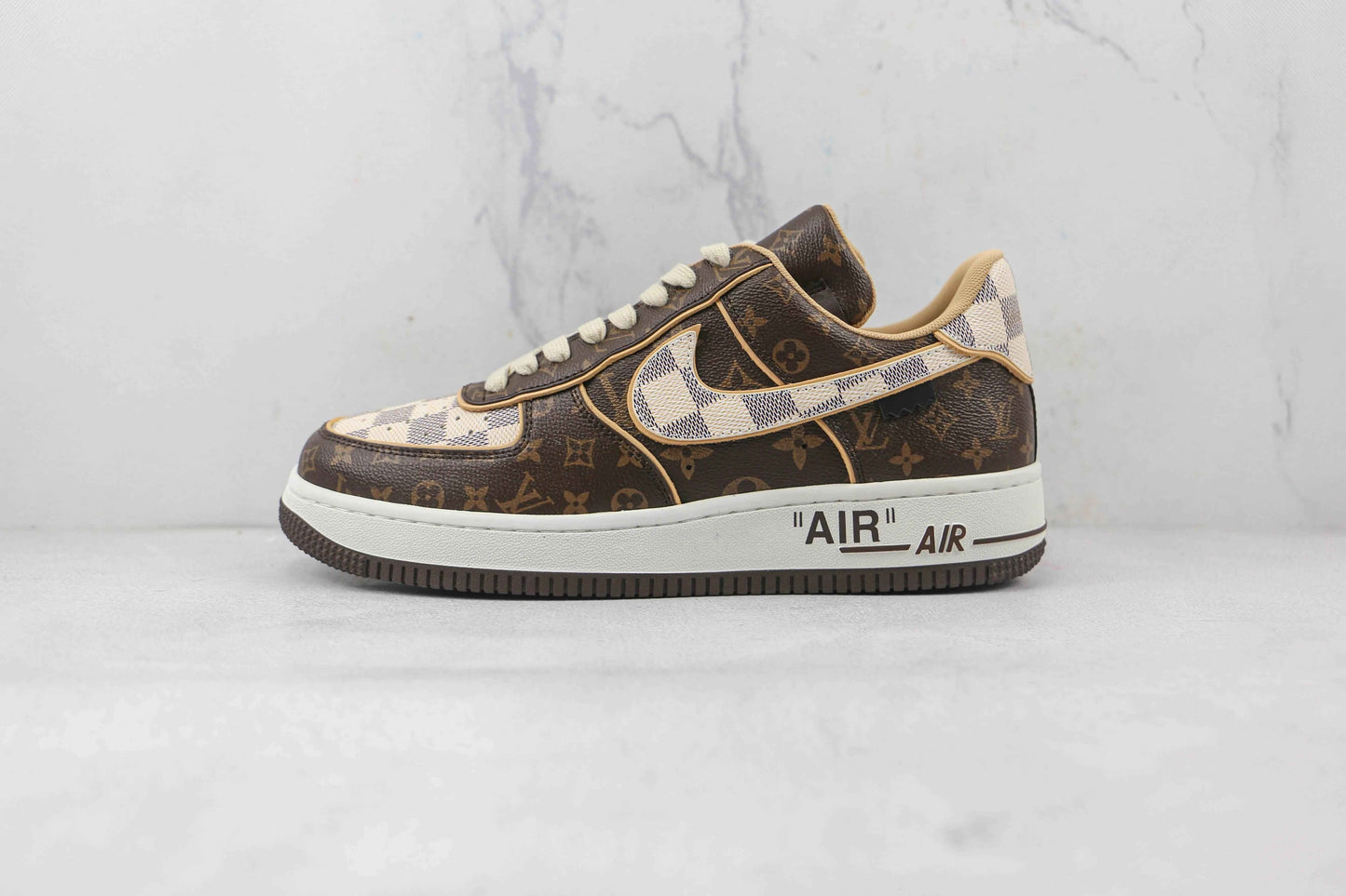 Custom LV x NK Air Force Monogram