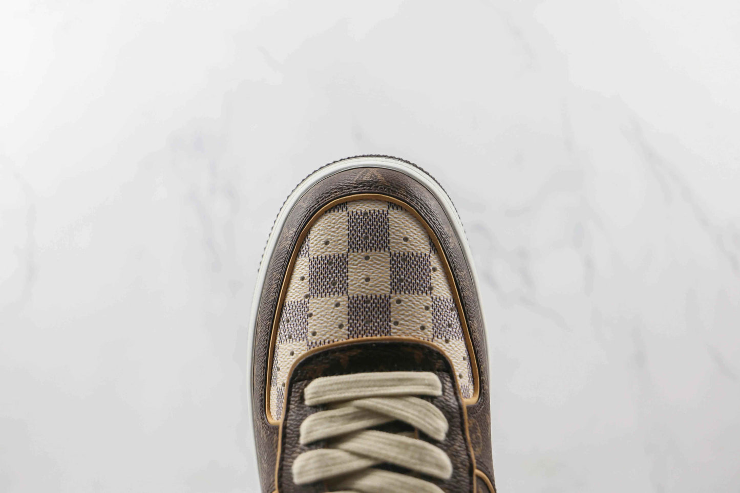 Custom LV x NK Air Force Monogram