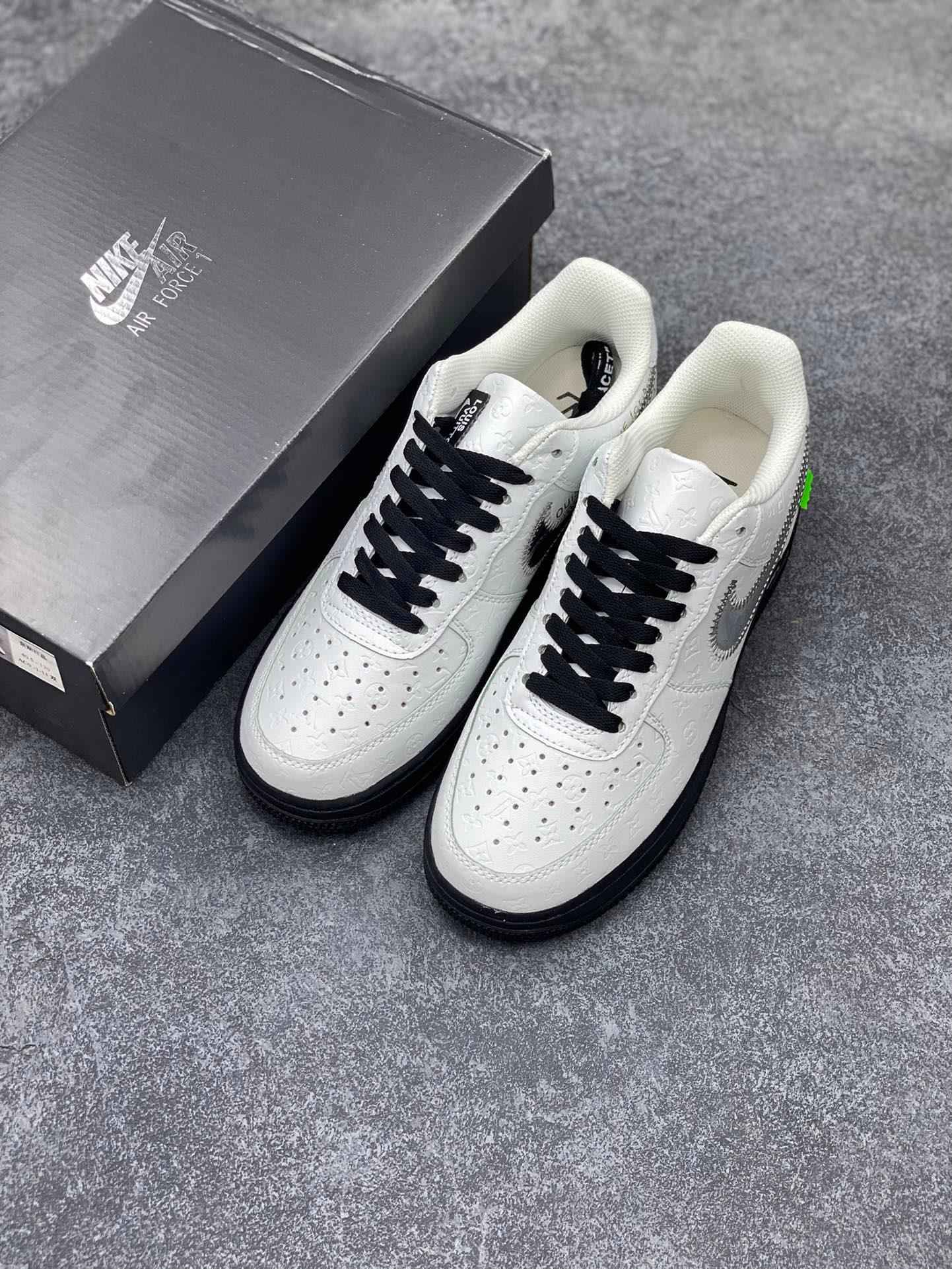 Custom LV x Off-wht x NK Air Force 1 1A9V9A