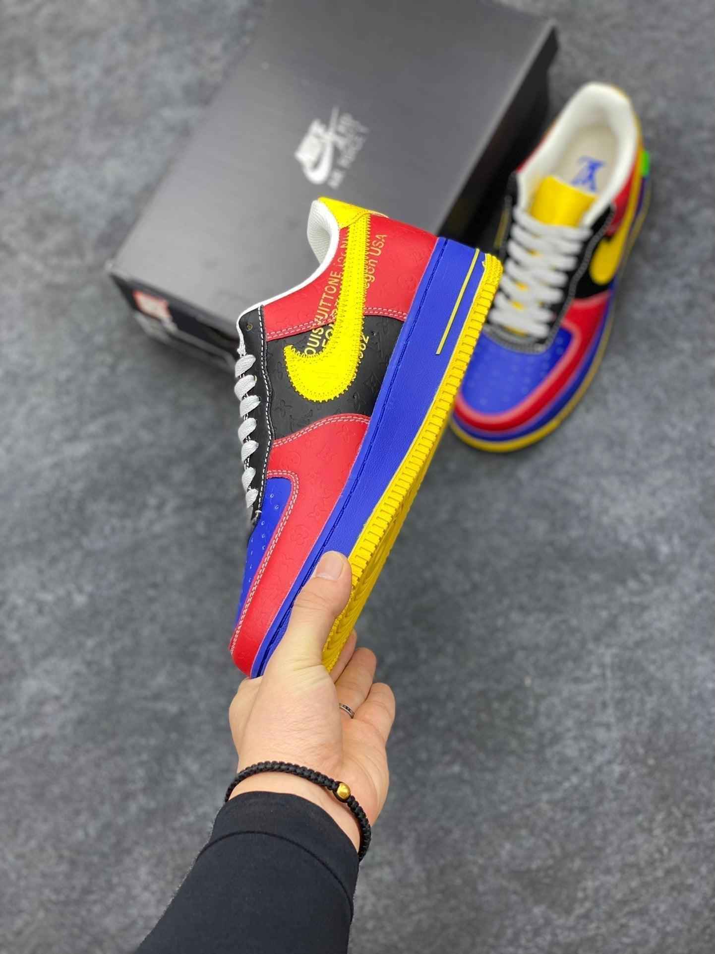 Custom LV x Off-wht x NK Air Force 1 1A9V9D