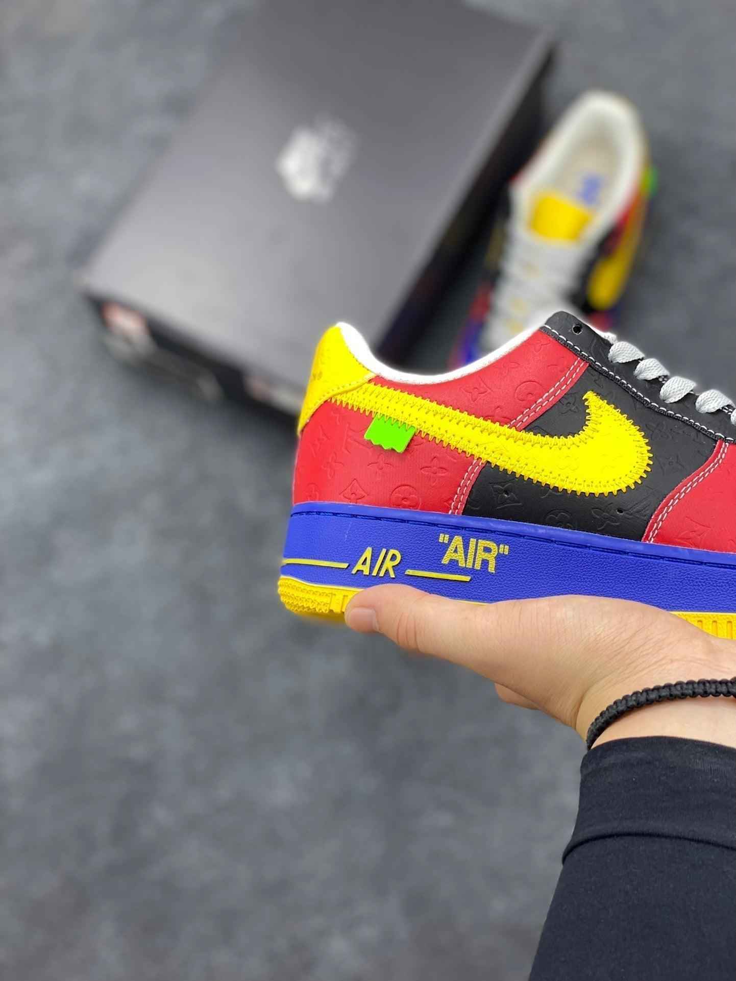 Custom LV x Off-wht x NK Air Force 1 1A9V9D