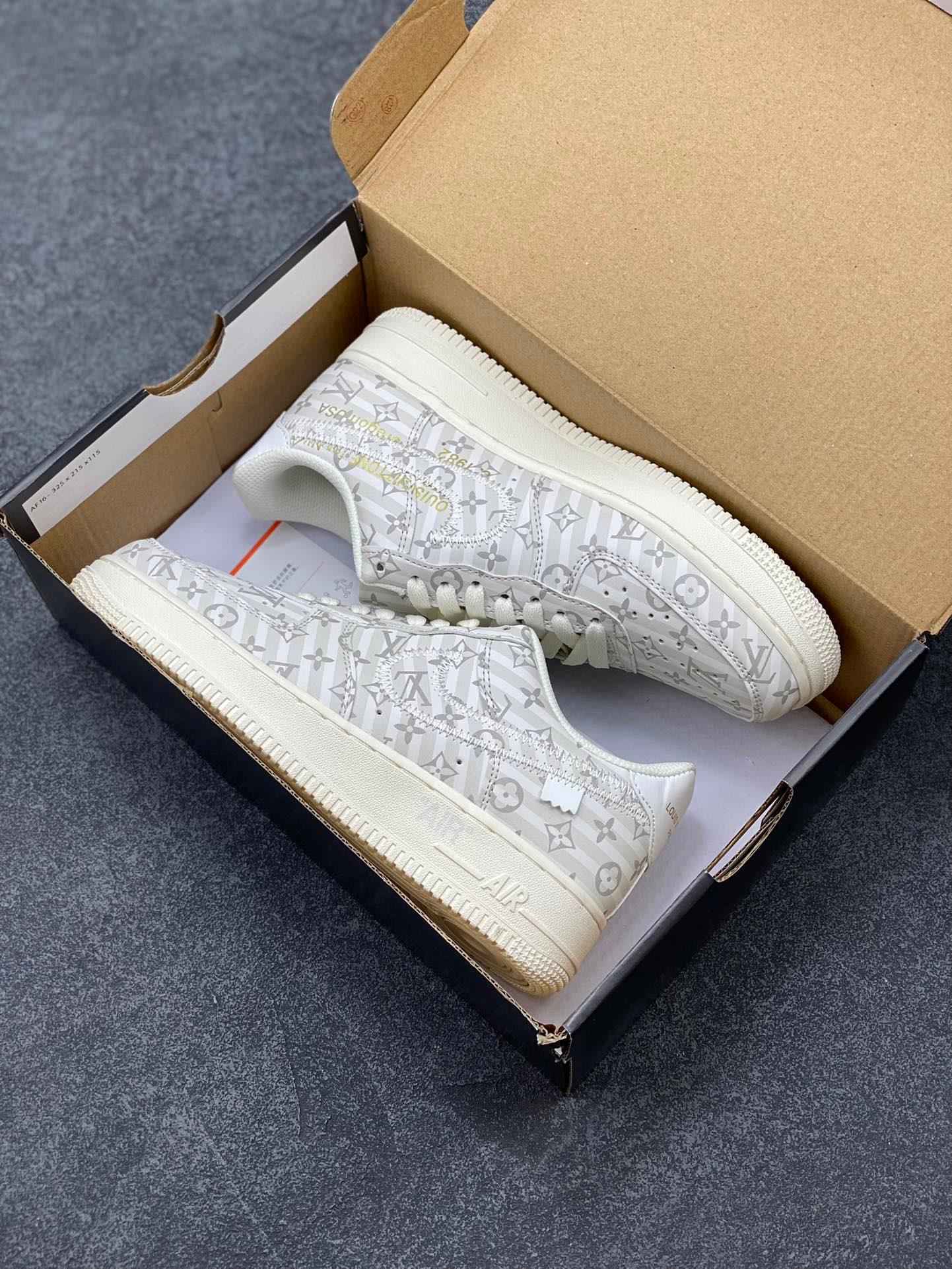 Custom LV x Off-wht x NK Air Force 1 1A9V9E