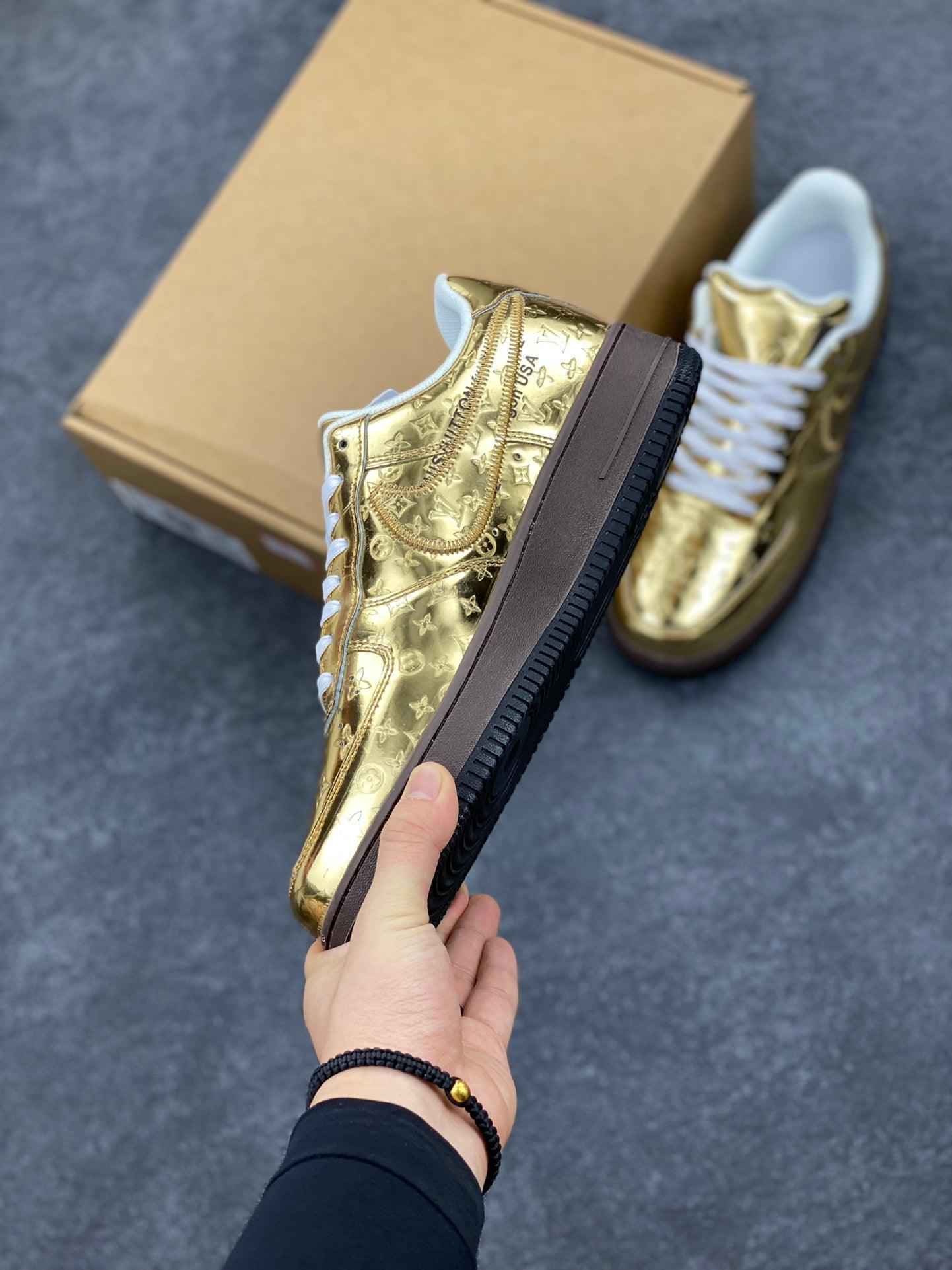 Custom LV x Off-wht x NK Air Force 1 1A9VG0