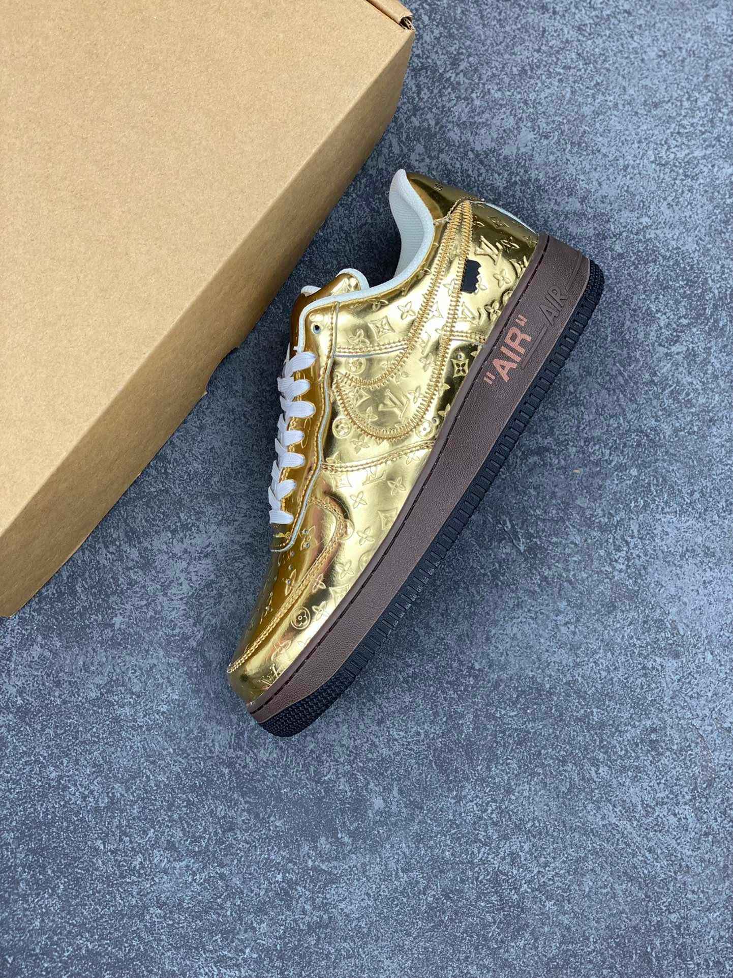 Custom LV x Off-wht x NK Air Force 1 1A9VG0