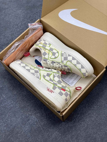 Custom LV x Off-wht x NK Air Force 1 LV 1A9V8H