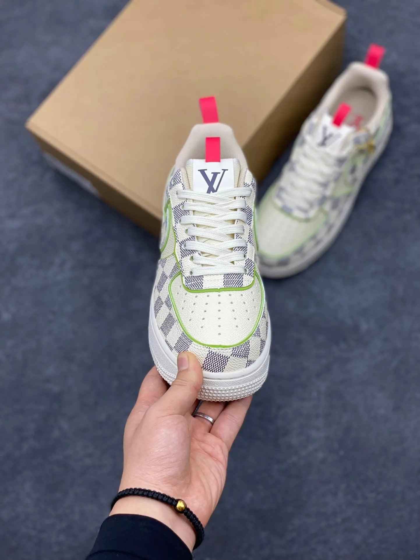 Custom LV x Off-wht x NK Air Force 1 LV 1A9V8H