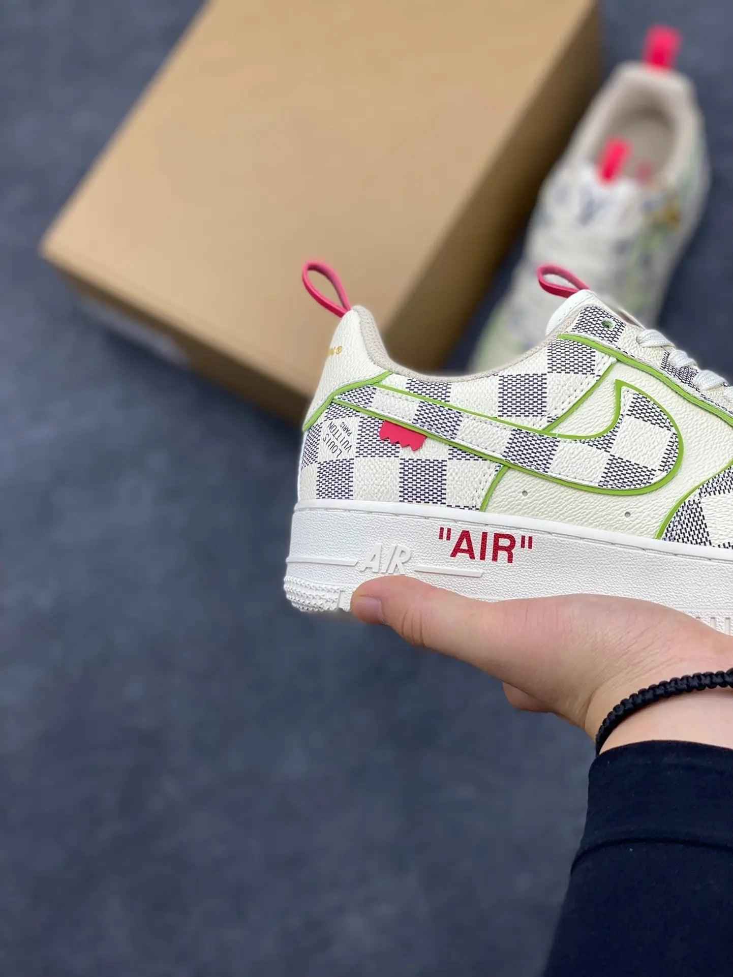 Custom LV x Off-wht x NK Air Force 1 LV 1A9V8H
