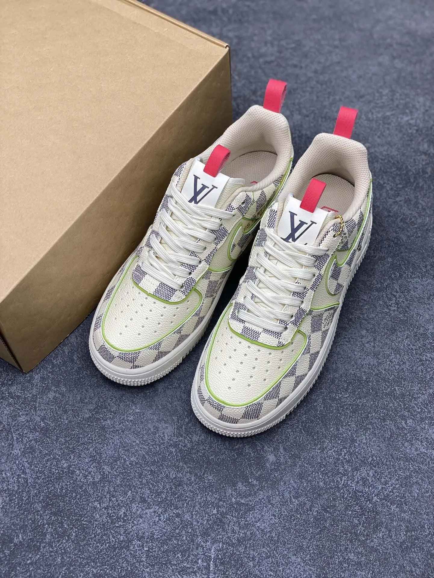 Custom LV x Off-wht x NK Air Force 1 LV 1A9V8H