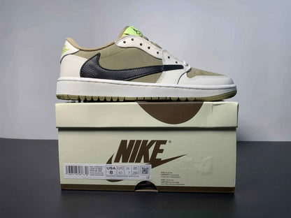 Custom Travis Scott x Air Jordan 1 Low Golf TS DM7866-01
