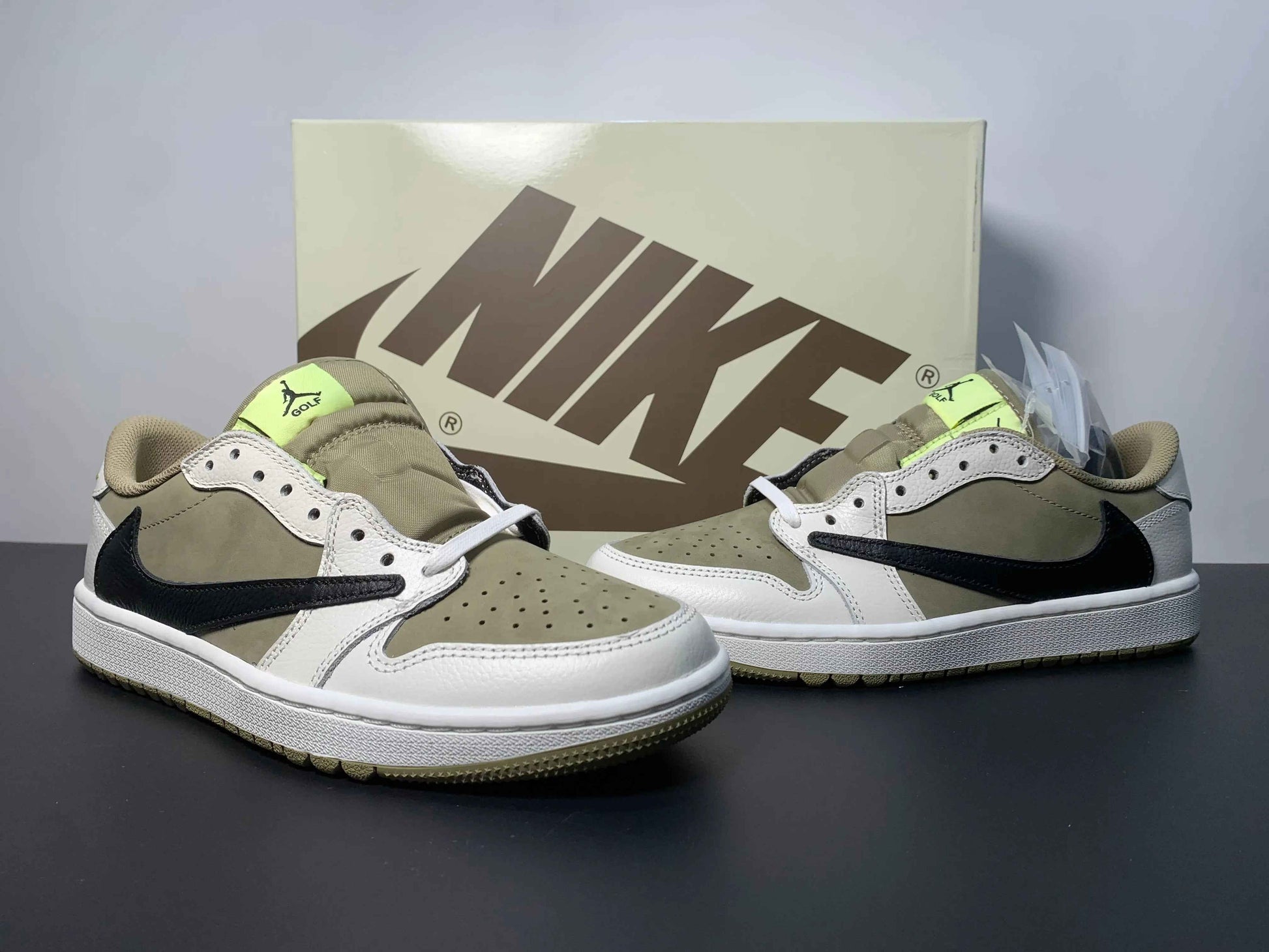 Custom Travis Scott x Air Jordan 1 Low Golf TS DM7866-01