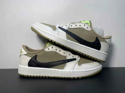 Custom Travis Scott x Air Jordan 1 Low Golf TS DM7866-01
