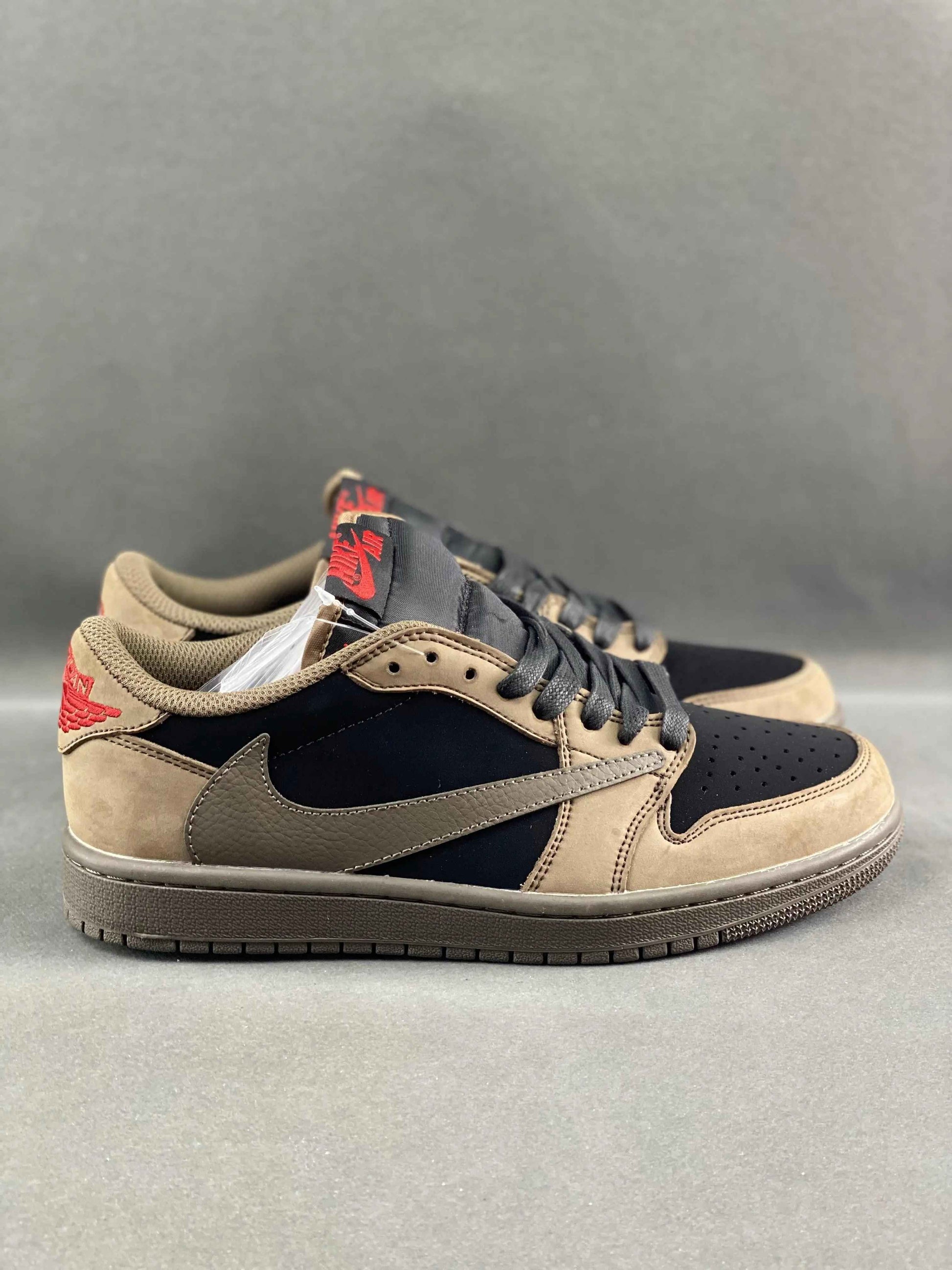 Custom Travis Scott x Air Jordan 1 Low Velvet Brown