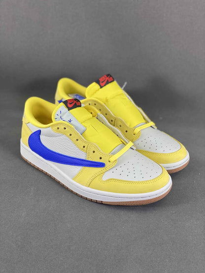 Custom Travis Scott x Air Jordan 1 Low “Canary” DZ4137-700