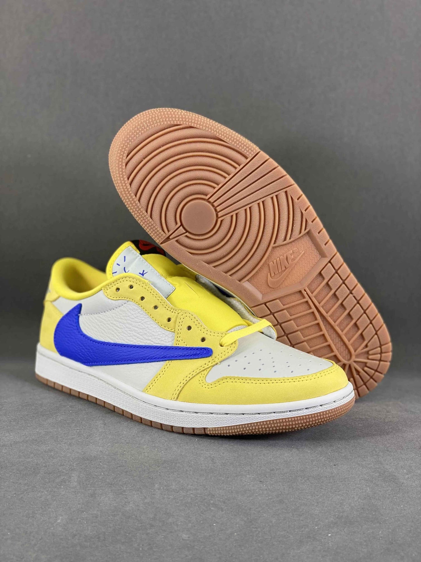 Custom Travis Scott x Air Jordan 1 Low “Canary” DZ4137-700