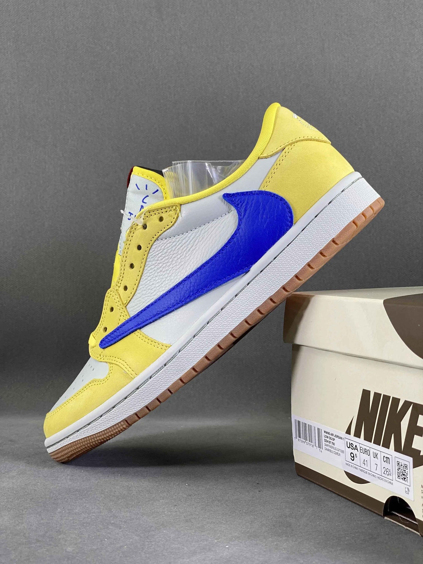 Custom Travis Scott x Air Jordan 1 Low “Canary” DZ4137-700