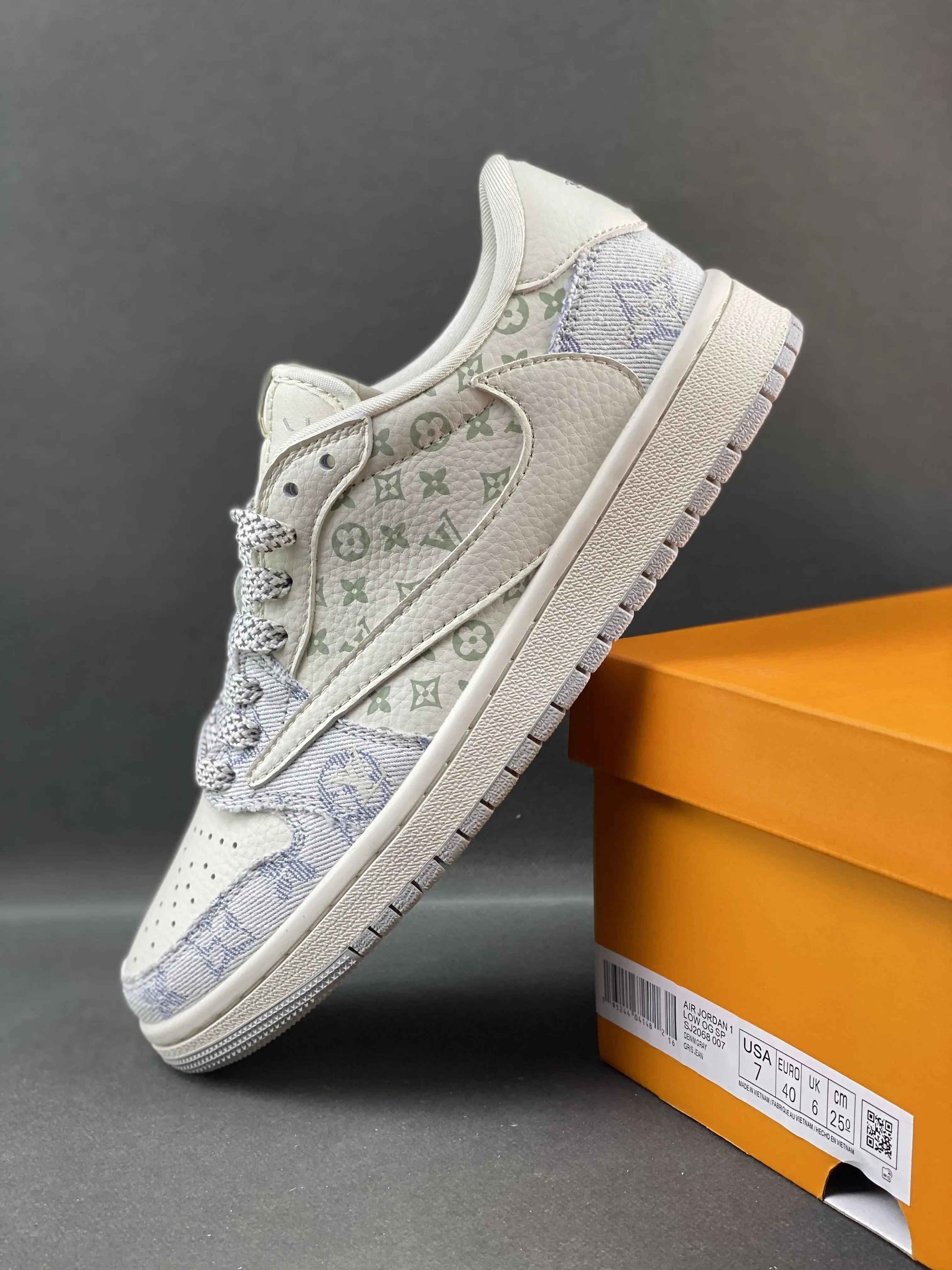 Custom Travis Scott x Air Jordan 1 x LV SJ2068-007