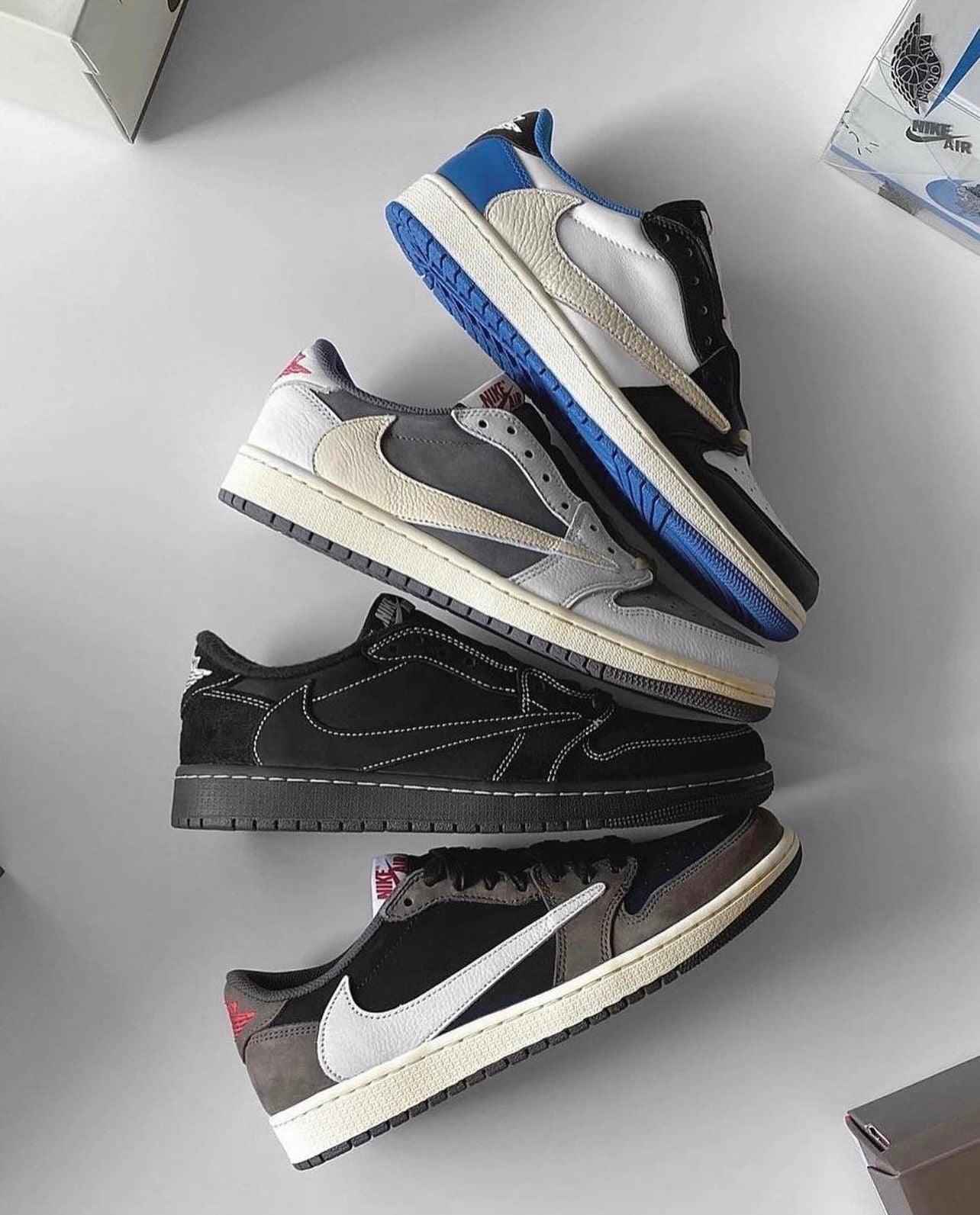 Custom Travis Scott x Fragment x Air Jordan 1 Low DM7866-001 - Exclusive Travis Scott Air Jordan 1 Low Edition