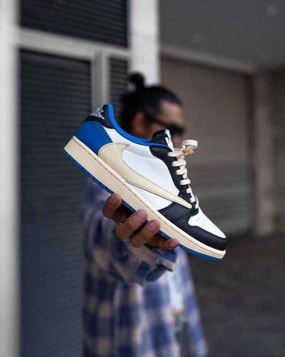 Custom Air Jordan 1 Low Fragment x T-Scott - DM7866-140