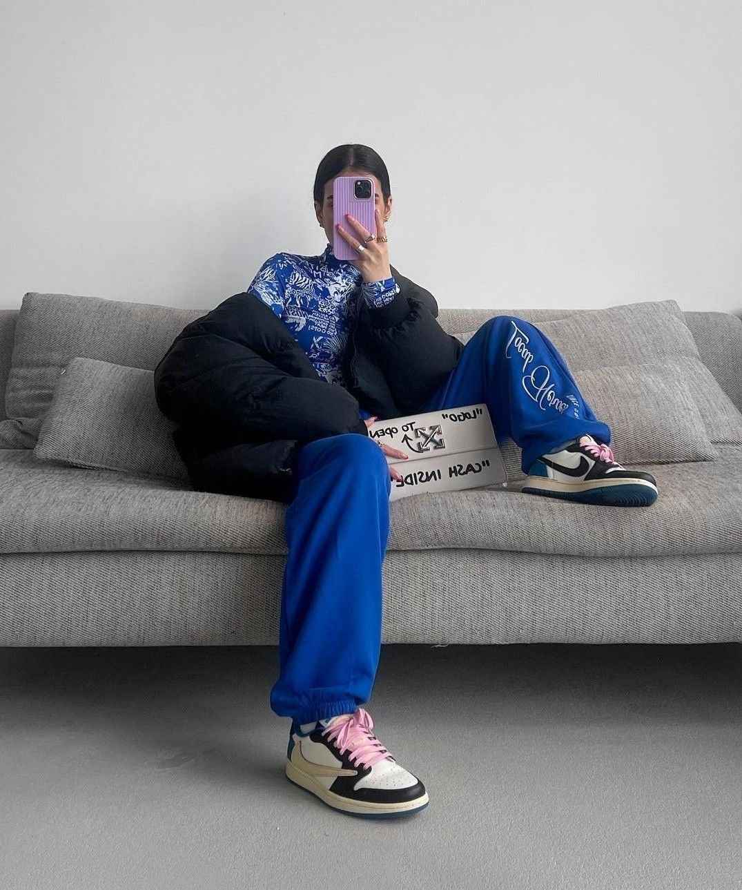 Custom Fragment x Travis Scott x Air Jordan 1 Low DM7866 140