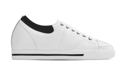 TOTO - D8171 - 2.4 Inches Taller (White/Black) Tallmenshoes.com