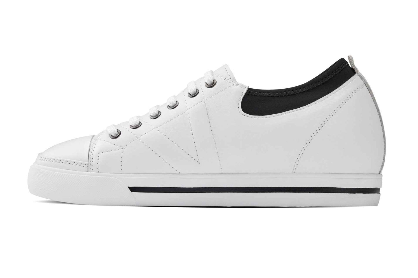 TOTO - D8171 - 2.4 Inches Taller (White/Black) Tallmenshoes.com